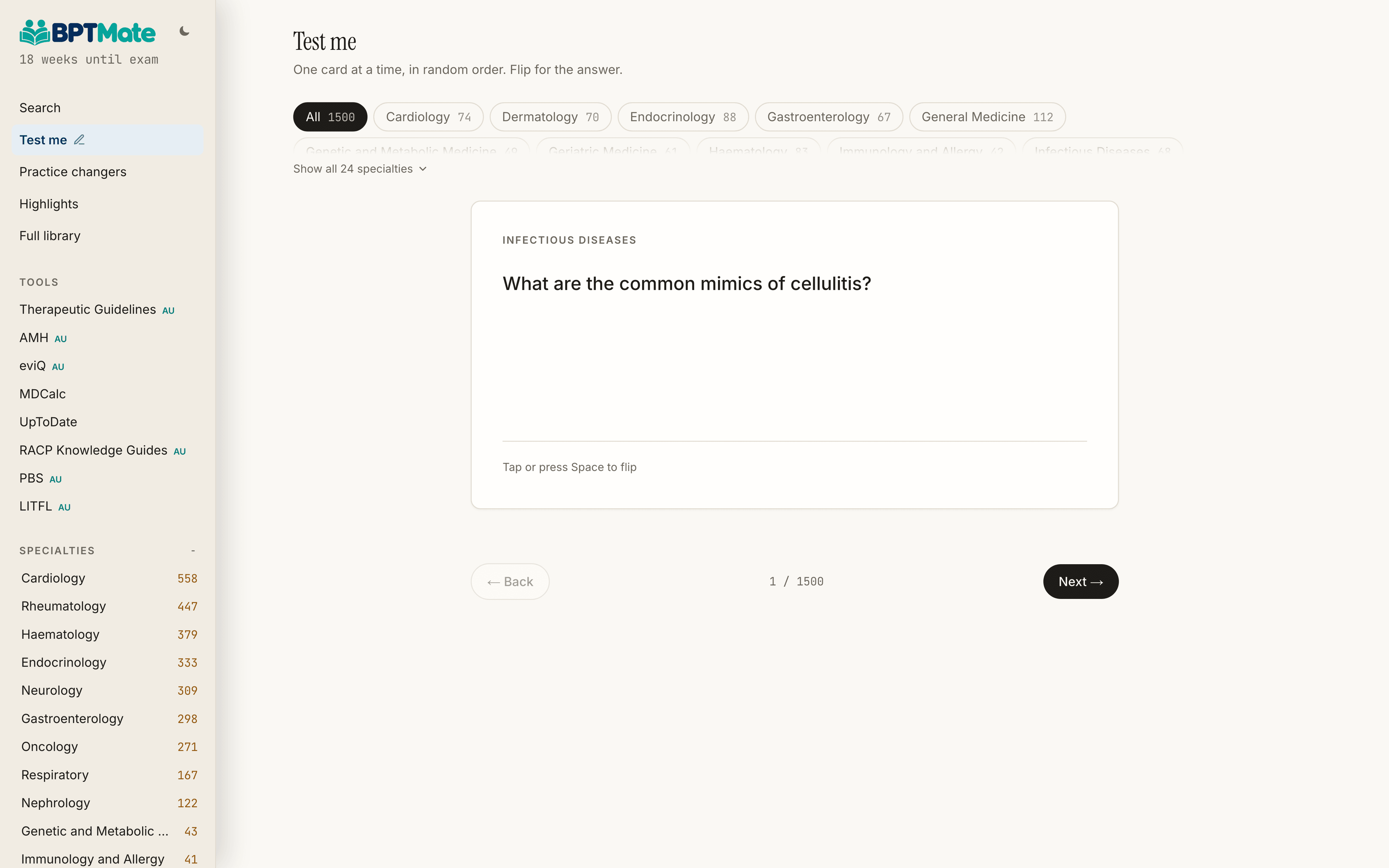 A Test me flashcard on methotrexate interactions